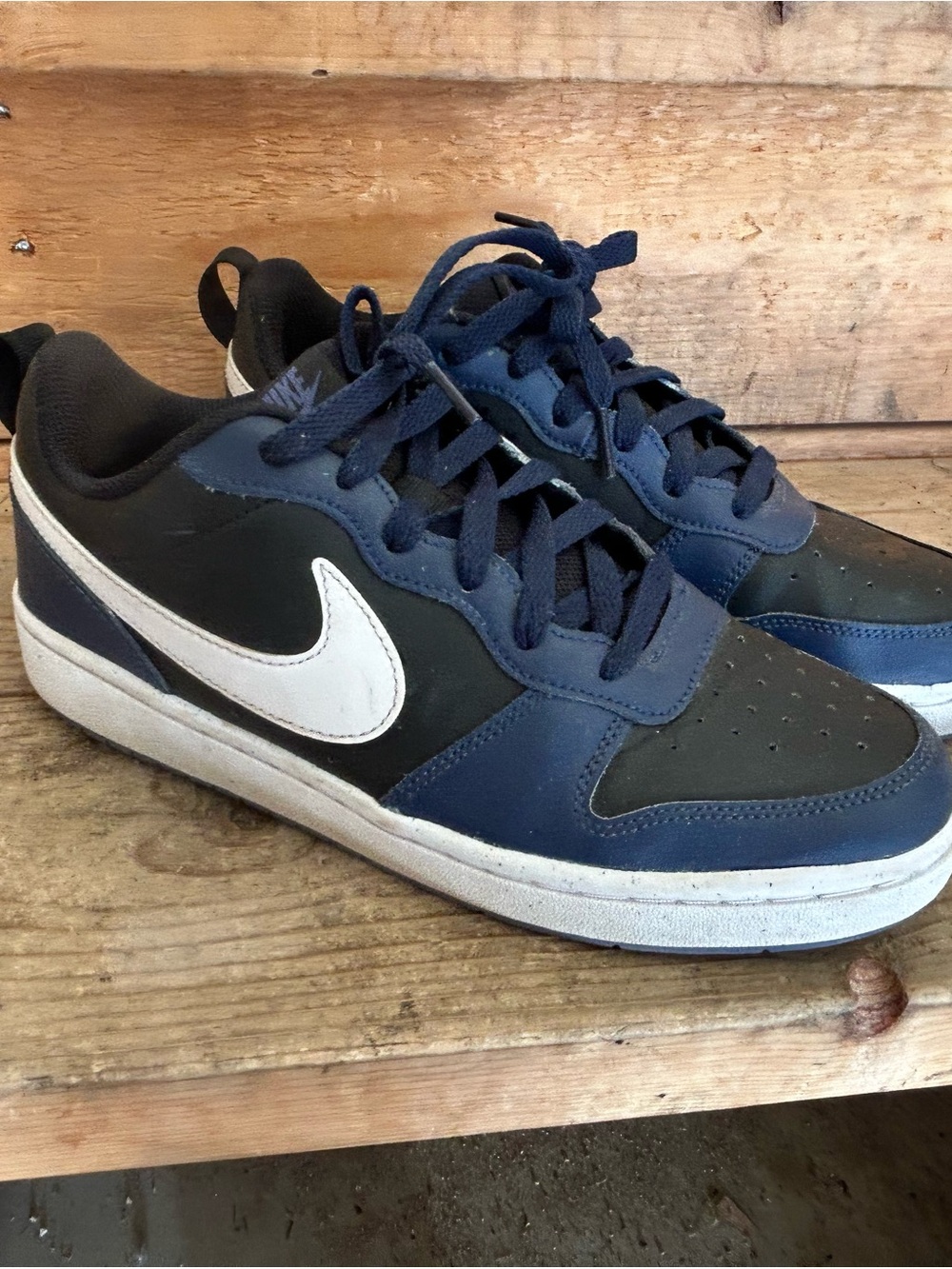 Nike Court Borough Low 2 - Midnight Navy (7Y)
